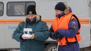 С помощью беспилотников спасатели мониторят толщину льда на тульских водоемах